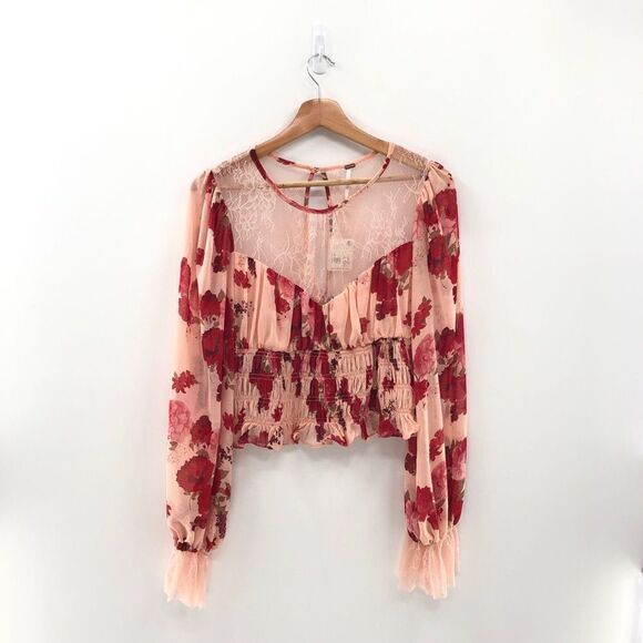 Free People Daphne Blouse In Romantic Combo - Picture 4 of 12